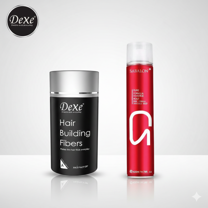 Imported Dexe Hair Building Fibers With Spray || With Free Delivery