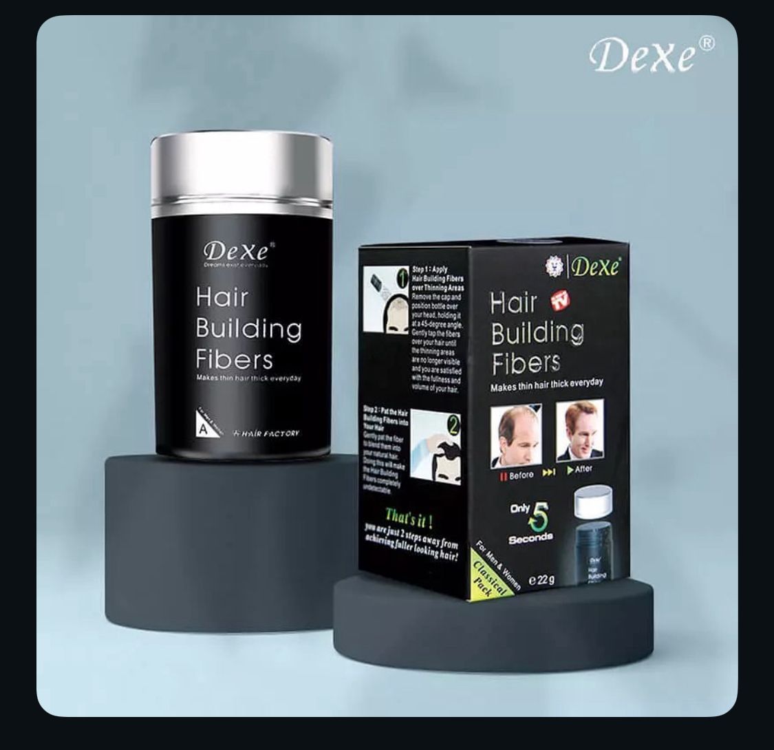 Imported Hair Building Fiber & Holding Spray Set