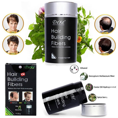 Imported Hair Building Fiber & Holding Spray Set
